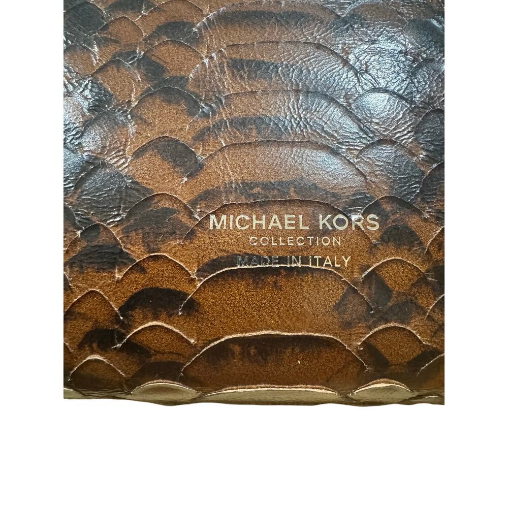 Michael Kors Collection Candice Python-Embossed L… - image 6